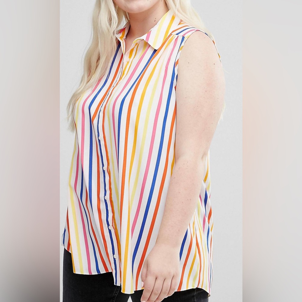 Neon Candy Stripe Tunic